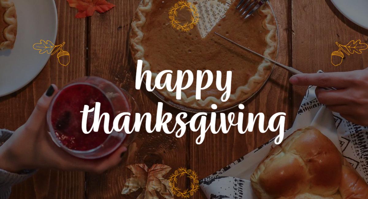 Stock Image Saying Happy Thanksgiving